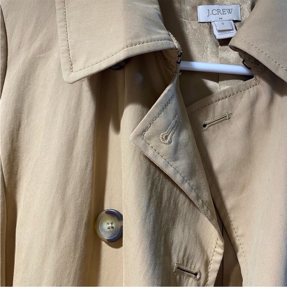 ⭐J. Crew Beige Double-Breasted Trench Coat - Picture 3 of 4